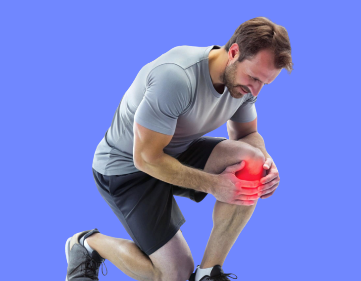 Patient with knee pain consulting orthopedic surgeon